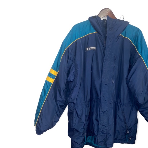 Vintage Columbia Navy/Teal Ascent Puffer Jacket Size Large - Picture 8 of 14